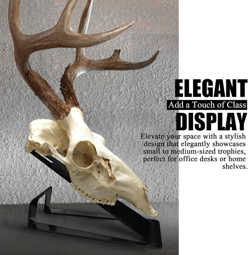 VMSIXVM European Mount Skull Hanger Stand, Heavy Duty Table Top Skull Hanger for Deer Head, Pronghorn and Other Smaller Animals, Euro Mount Taxidermy Deer Head Hooker for Desk Shelf Display - Image 2